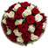 букет из красных и белых роз. Мальдивы