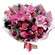 букет из роз и тюльпанов с лилией. Мальдивы