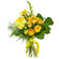 Желтый букет из роз и хризантем. Мальдивы