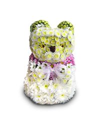 мишка сделанный из цветов